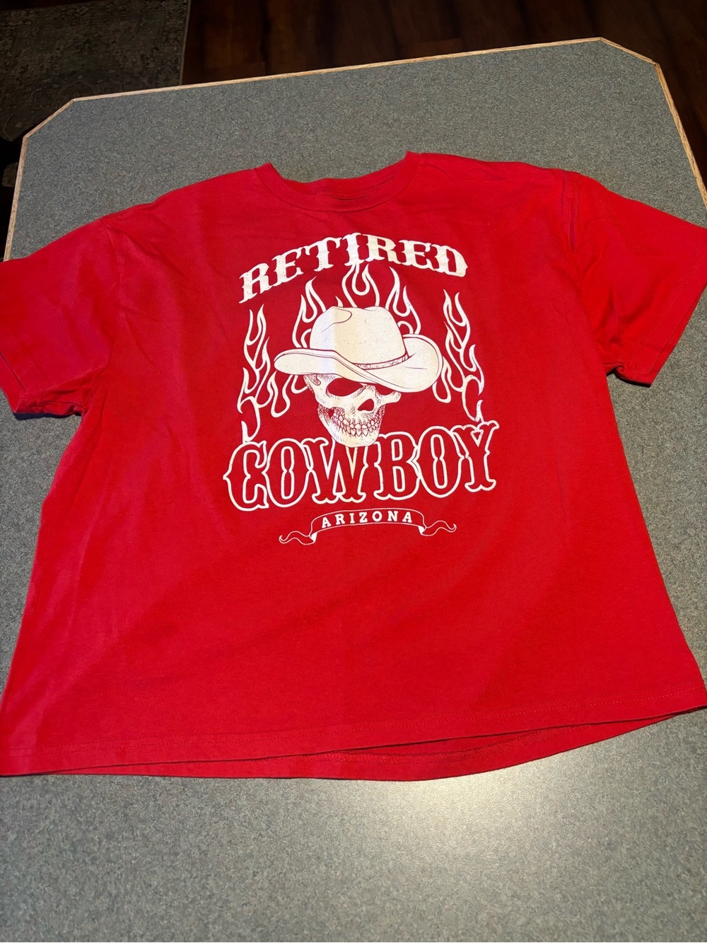 Retired Cowboy Arizona Graphic Tee - Red